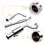 4" Tip Catback Exhaust System for Mitsubishi Galant 2.4L (1999–2003)