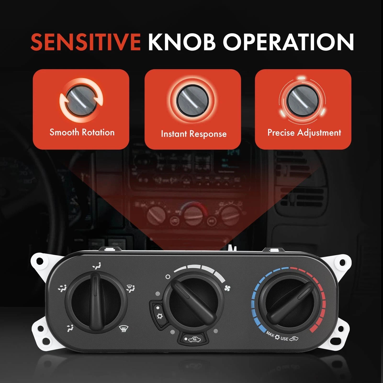 A/C Control Panel for Jeep Wrangler JL (2018-2023)