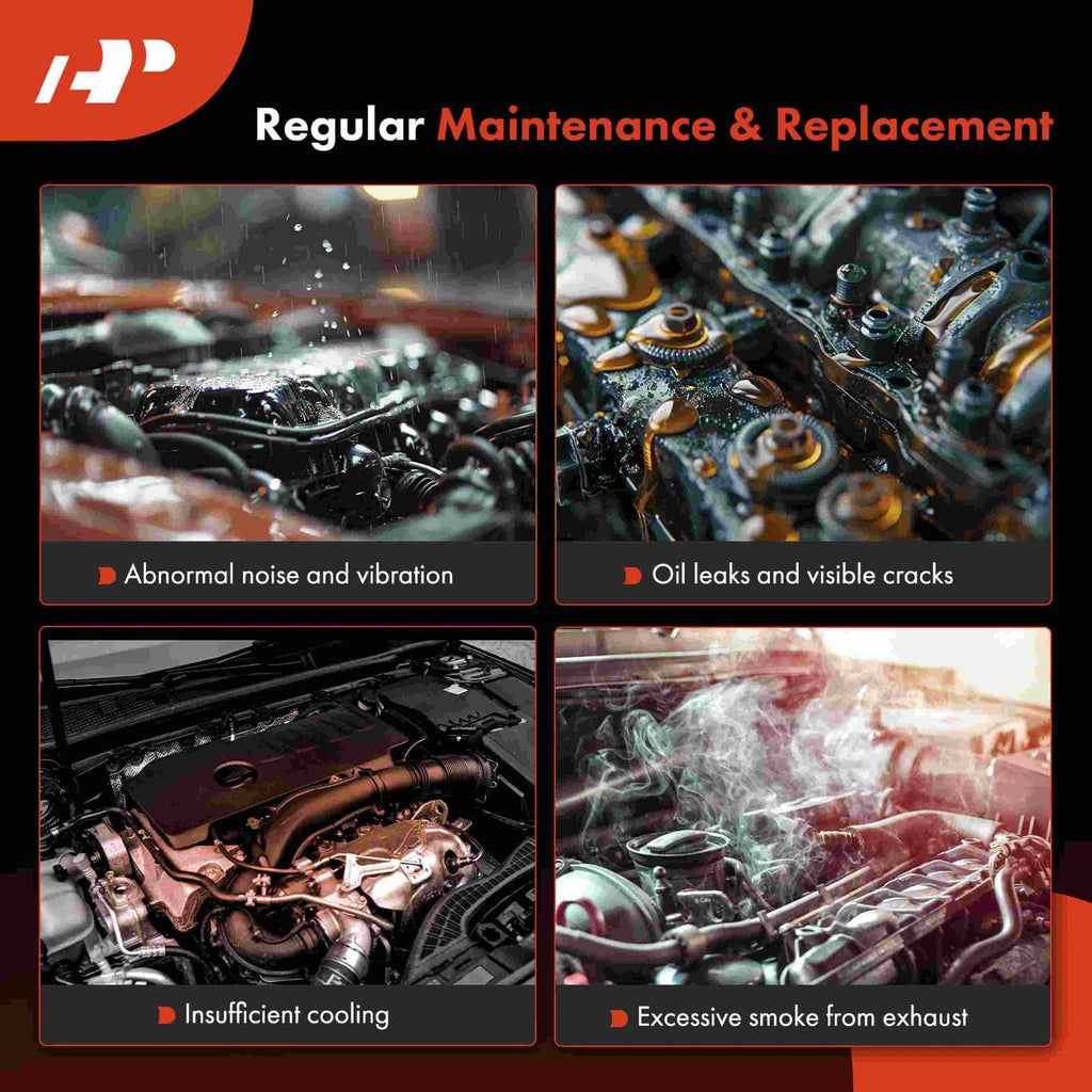 Engine Timing Cover with Turbo Oil Drain Fitting for Chevy GMC