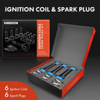 Set of 6 Ignition Coils & Iridium Spark Plugs for Jeep 1500 Classic