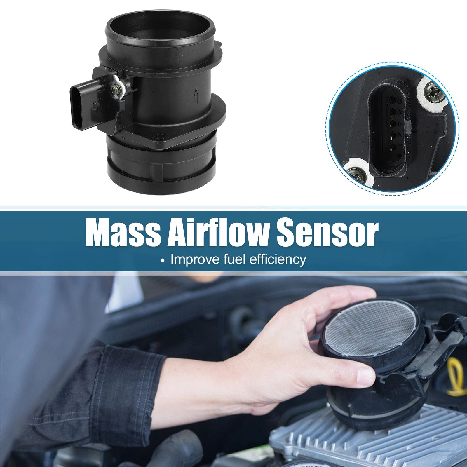 Mass Air Flow Sensor 06D906461 for Audi A4 2.0L (2006)