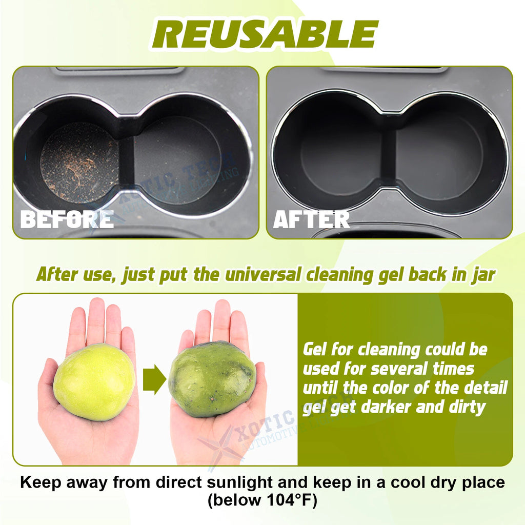 Car Interior Cleaning Gel Putty for Keyboard, Detailing Accessories (2010-2024)