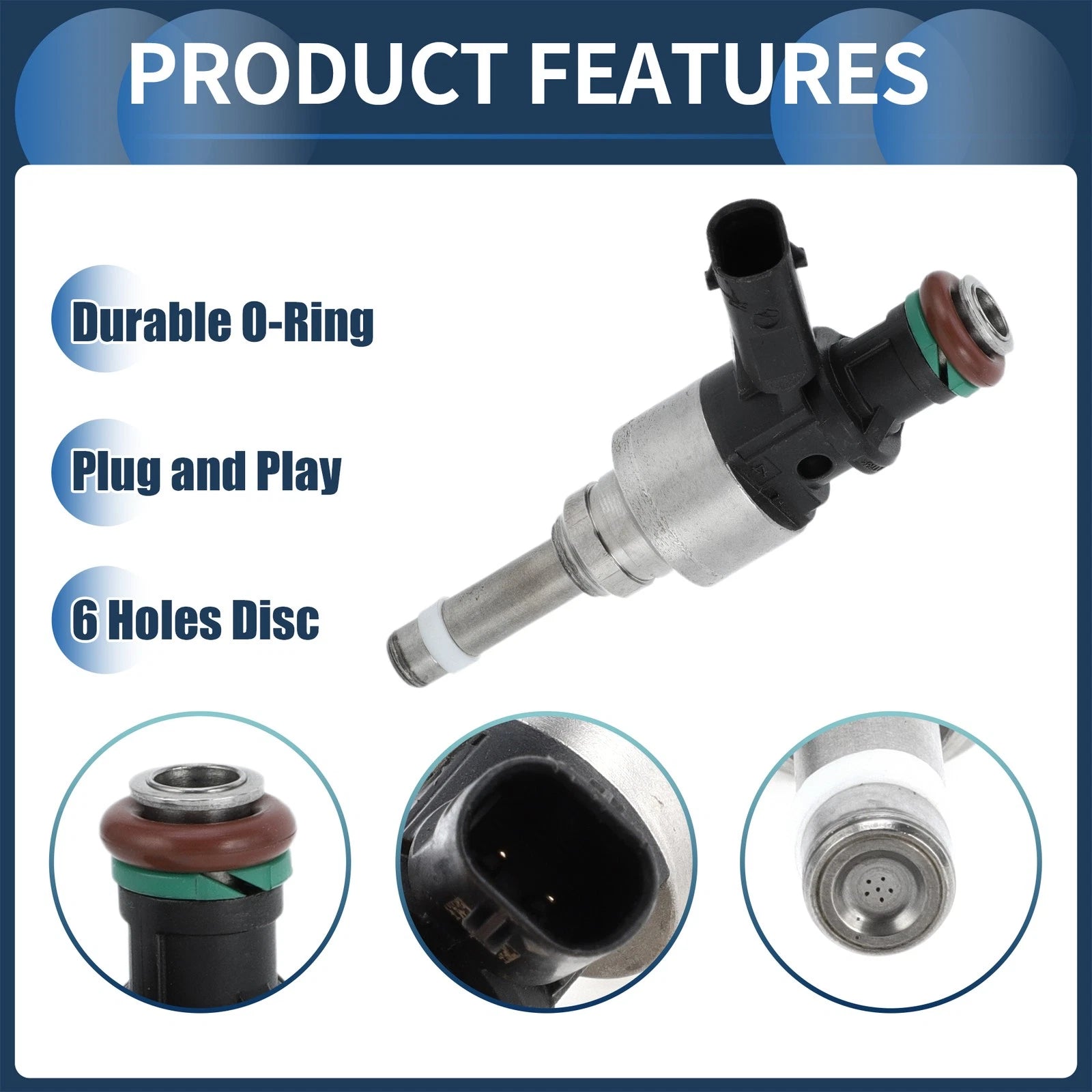 Fuel Injector No. 06E906036AC for Audi Q7 3.0 TFSI quattro (2010–2015)