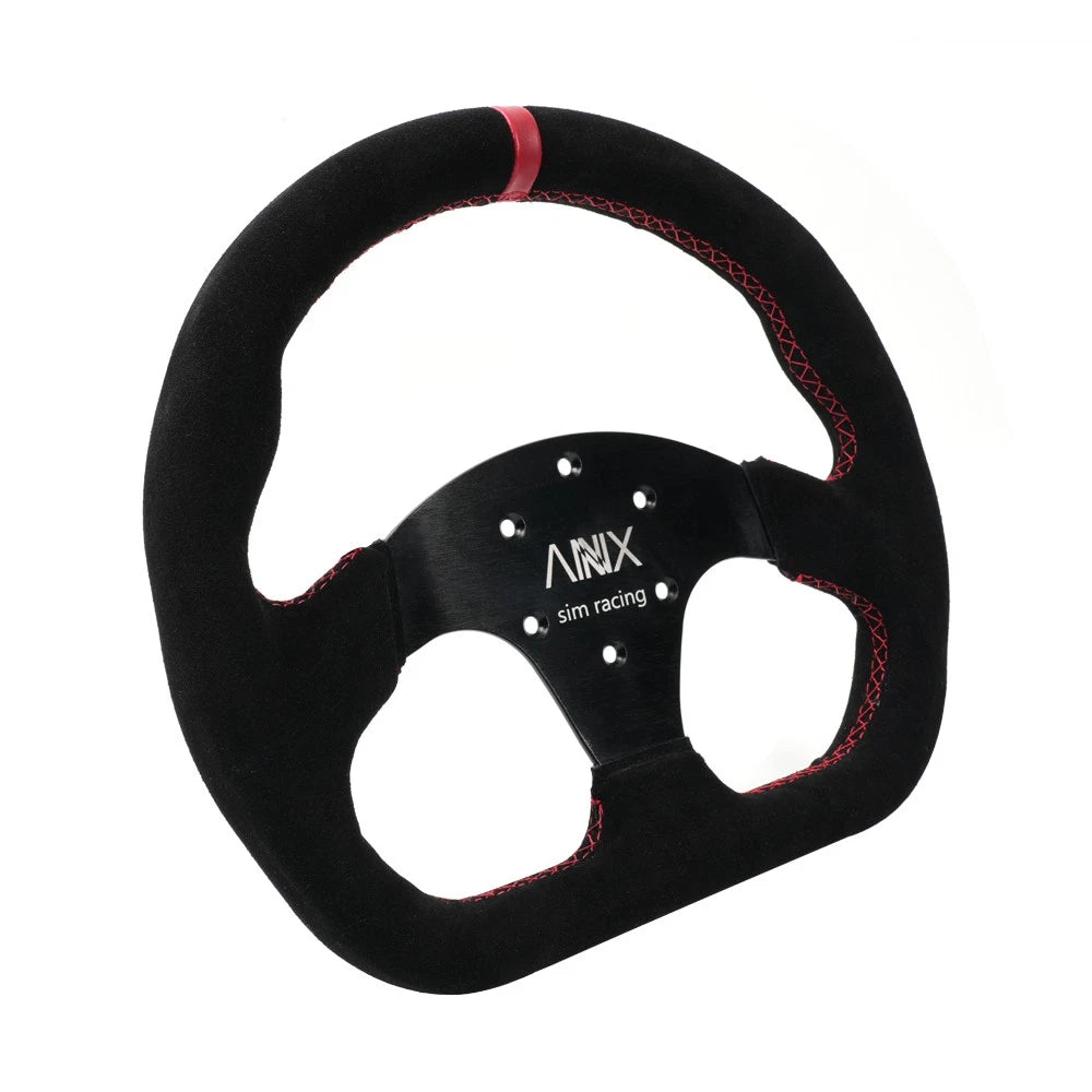 13" Suede Steering Wheel + Adapter Plate for Logitech G25 G27 G29 G920