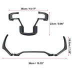 Set of 4 Dashboard Steering Wheel Panel Trim Stickers for Ford F-150 (2015–2019)