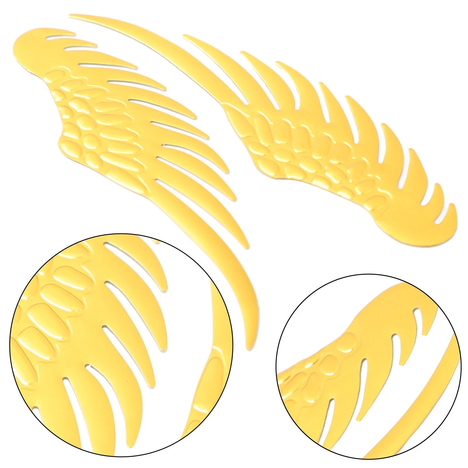 3D PVC Decal Wing Scratch Sticker for Car and Motorcycle (Pair)