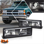 Bumper Light Turn Signal Lamp for Chevy GMC C10 C/K Suburban (1988–1998)