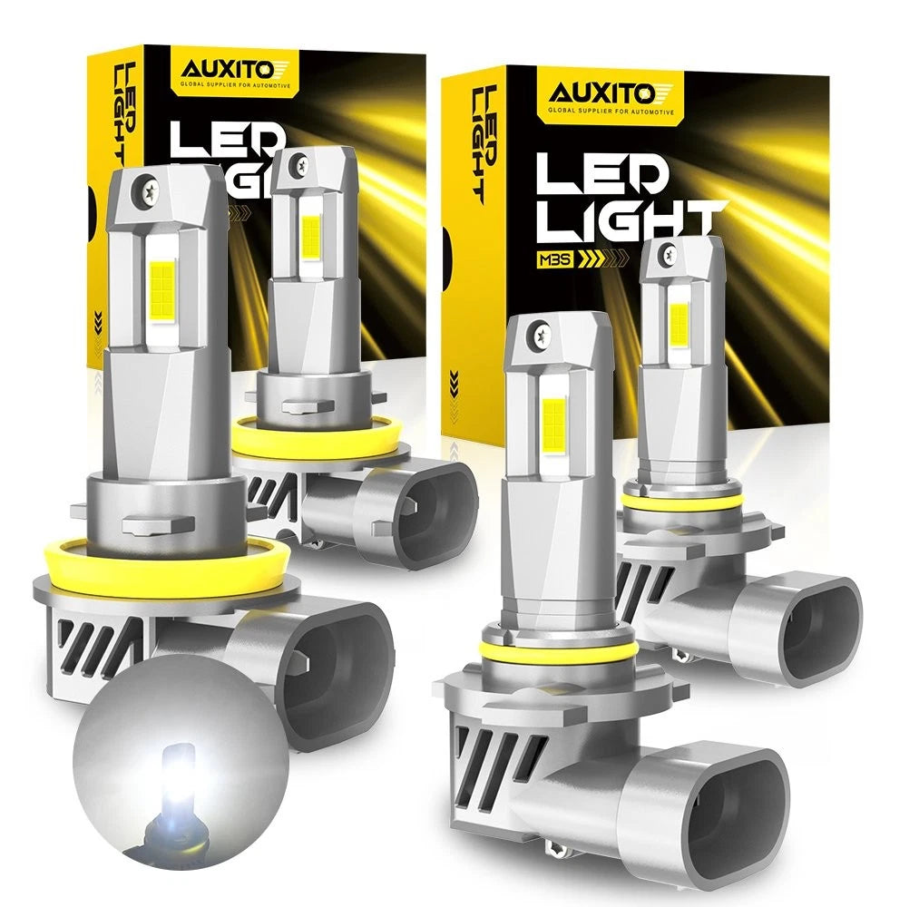 Set of 2 AUXITO H11 H8 LED Headlight Bulbs Low Beam 6500K Conversion Kit