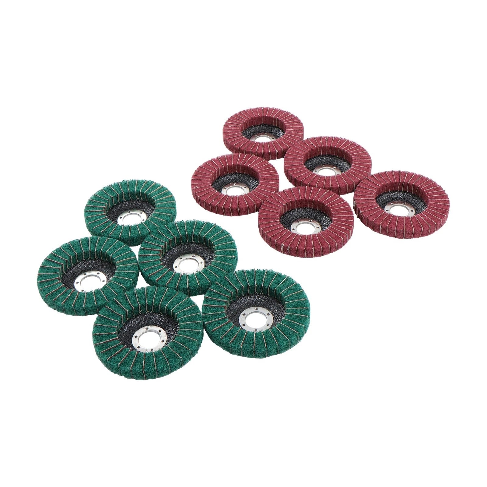Set of 10 Flap Discs 120 & 240 Grit for Angle Grinder 4-1/2"