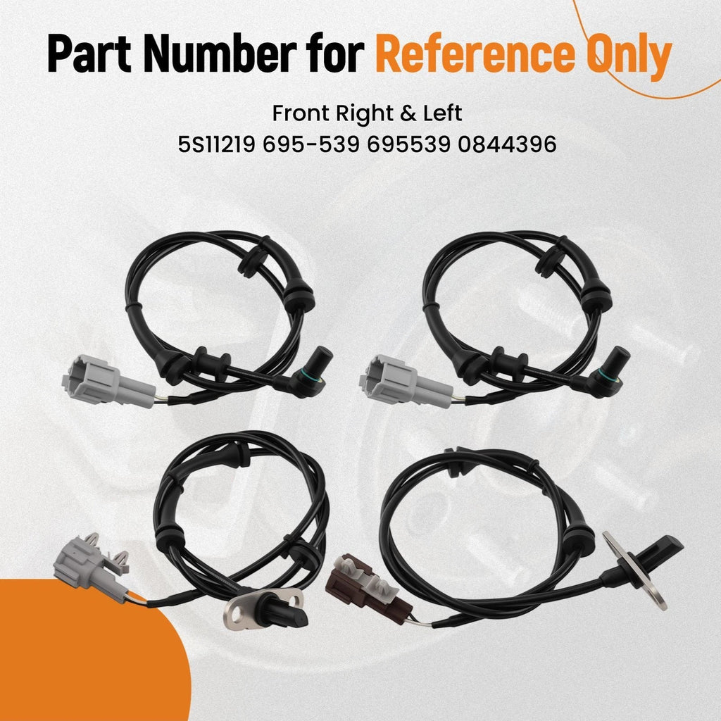 Set of 4 ABS Sensors for Nissan Xterra 4.0 (2005–2015) 47901EA002 47900EA002