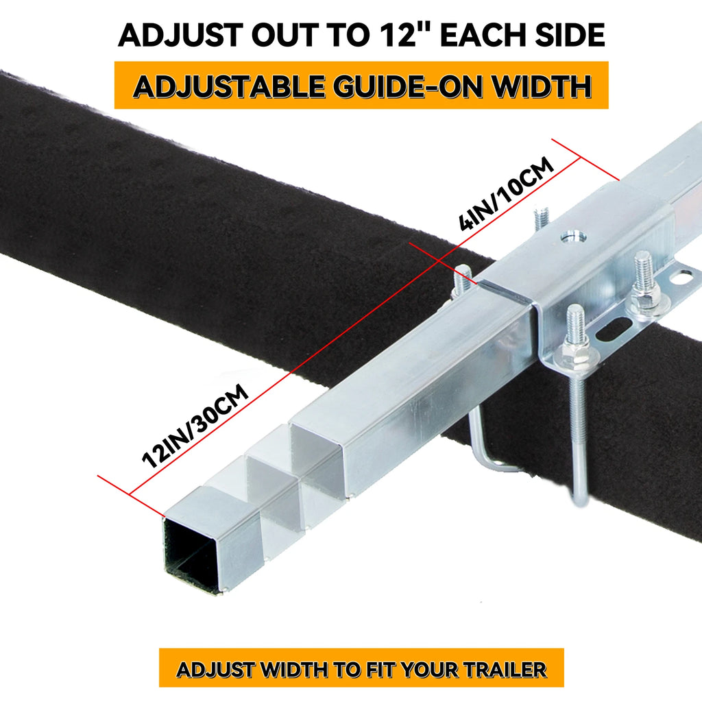 75 Degree Boat Trailer Side Guide Bunk Board Kit for