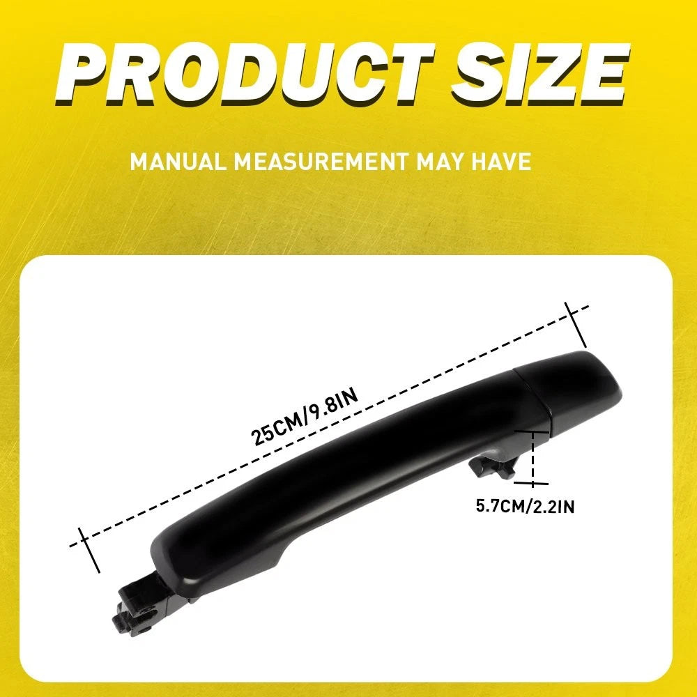 Exterior Door Handle Black Right Passenger Side for Nissan Pathfinder (2005–2007)