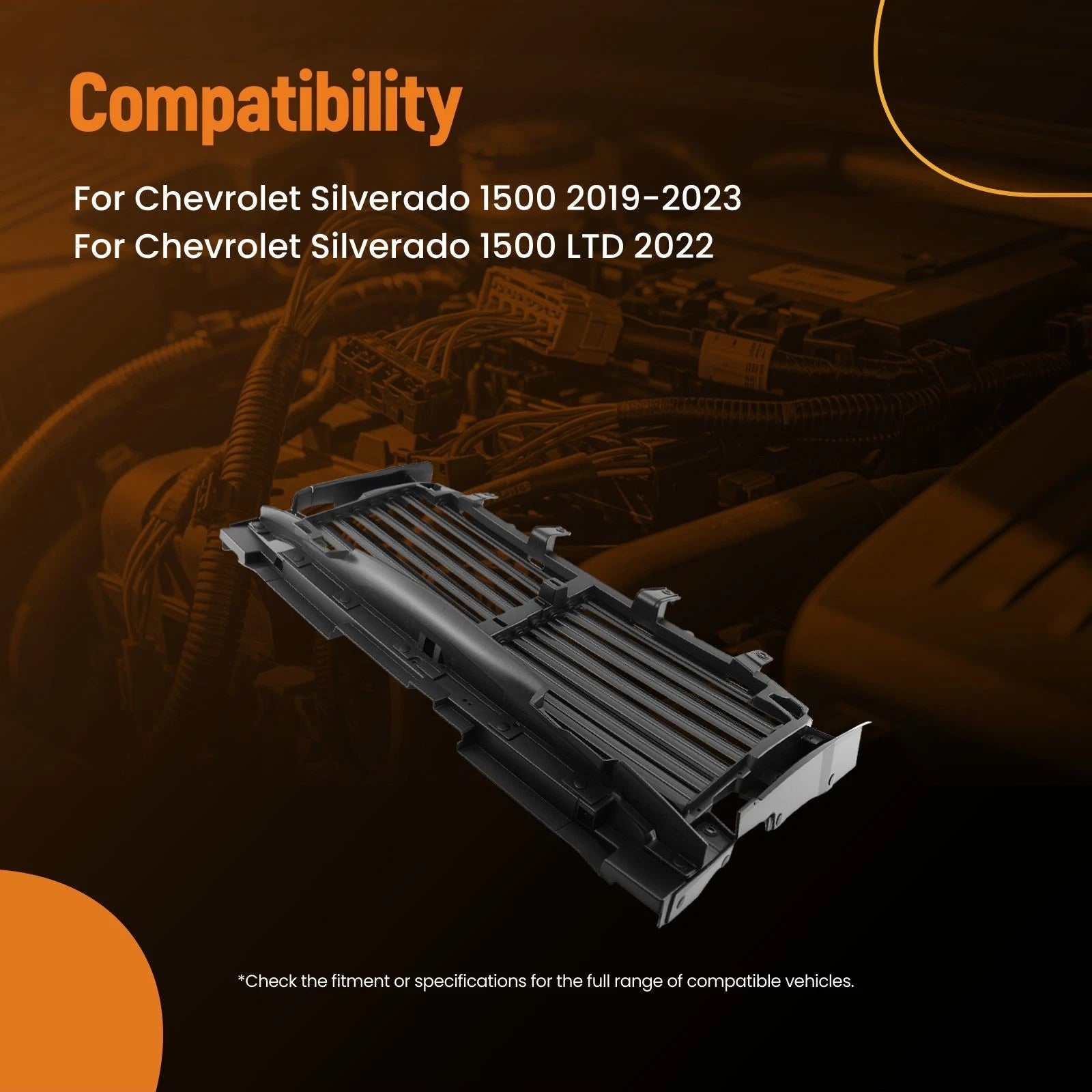 Active Radiator Grille Shutter for Chevy Silverado 1500 (2019–2023) 670-10020