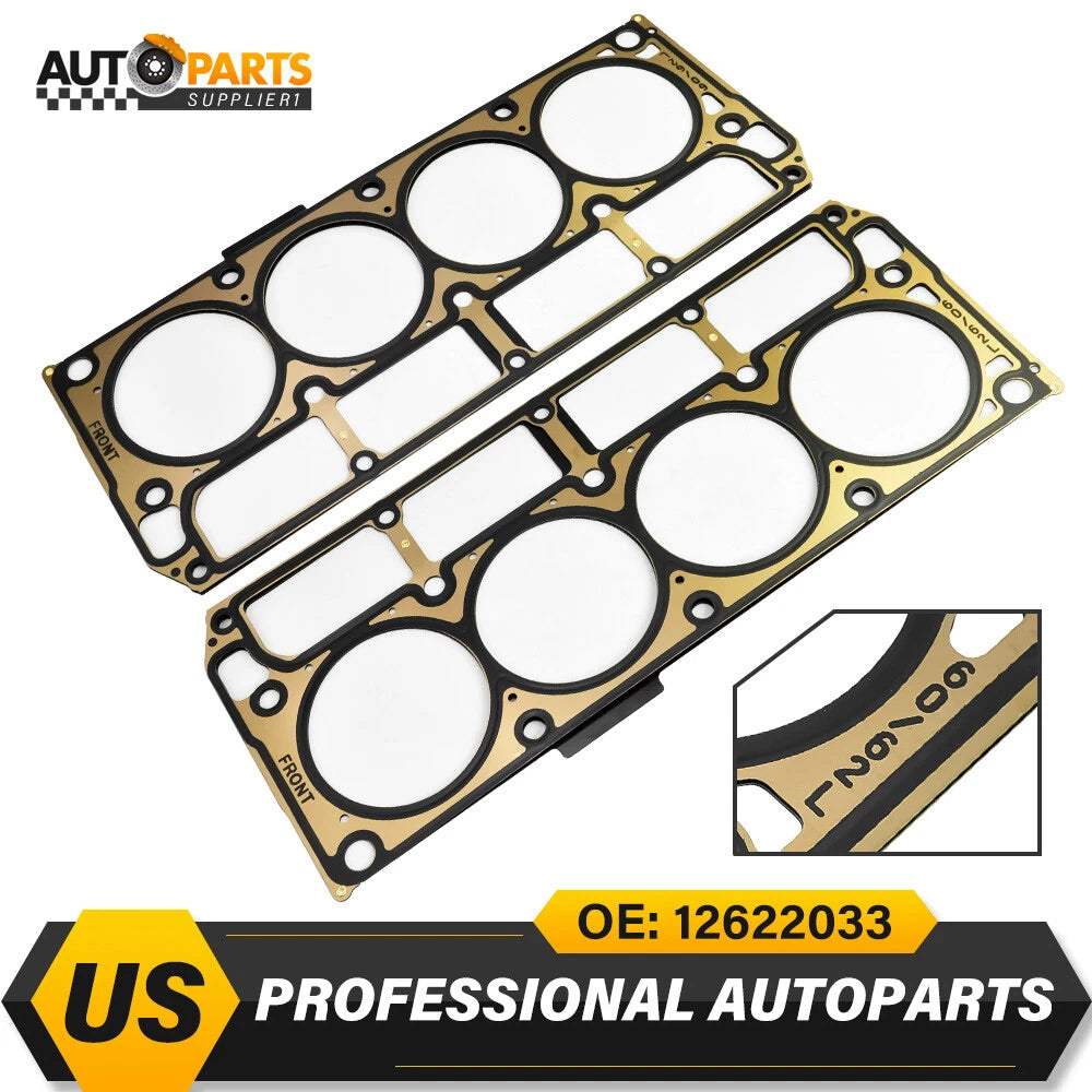 Cylinder Head Gaskets MLS Turbo Pair for Chevy LS9 (2009–2009) 12622033 LS1 LS3 LS2