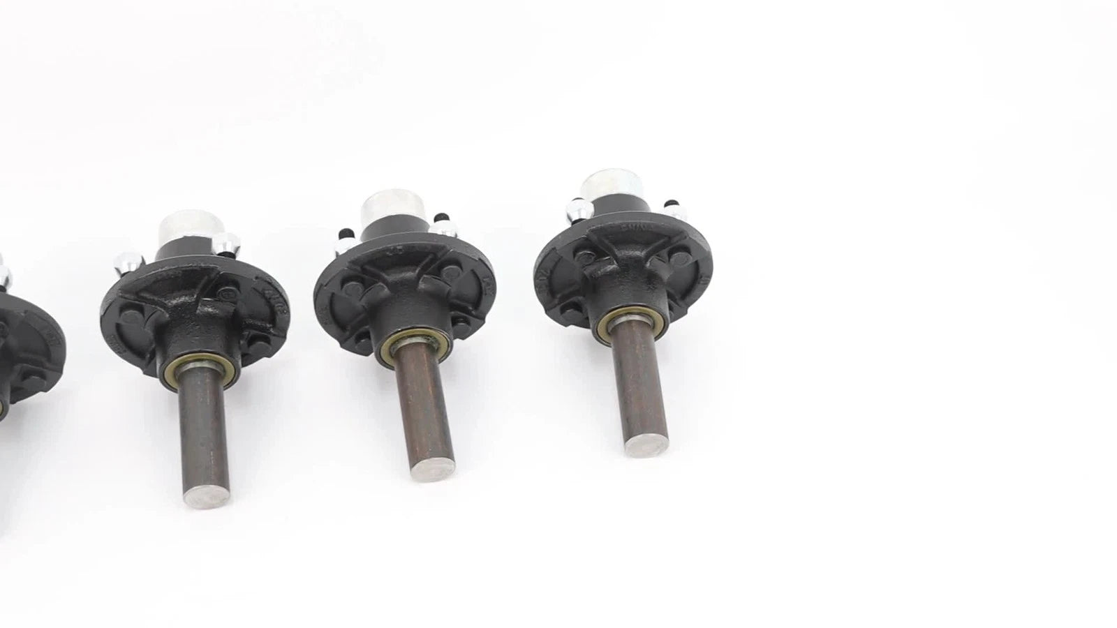 Set of 4 Trailer Hub Kits for BT8 Spindle 1" (Pre-Assembled)