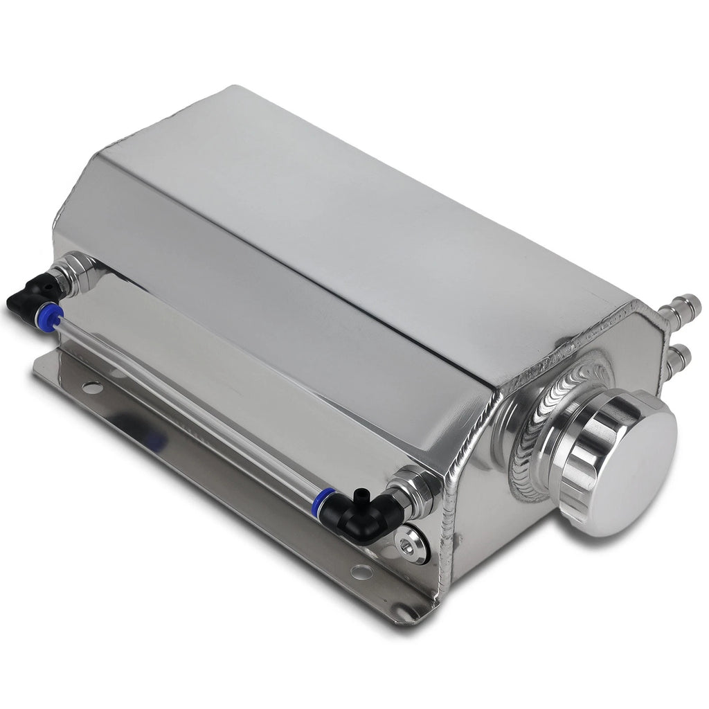 2L Aluminum Coolant Radiator Overflow Reservoir Expansion Tank for Universal