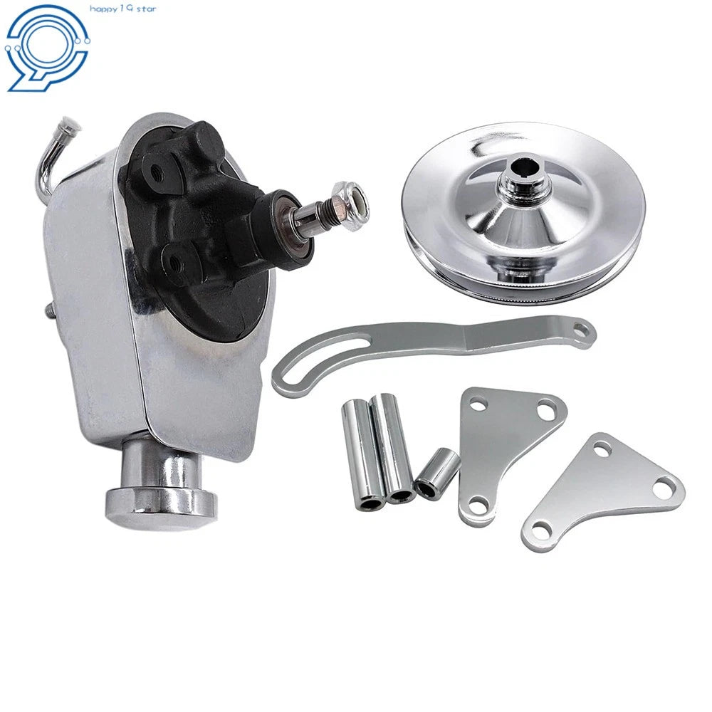Power Steering Pump Kit with Bracket and Pulley for Chevy SBC (350, 305)