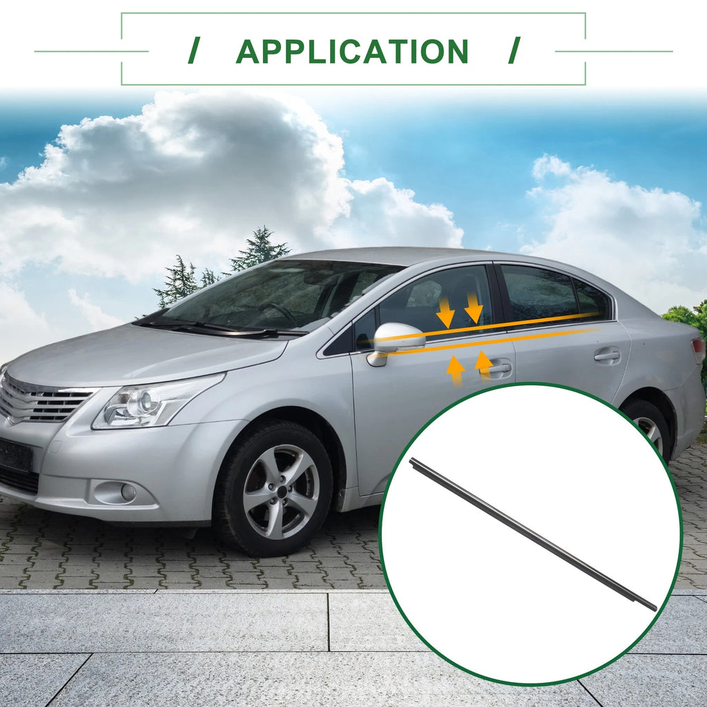 1pc Front Right Weatherstrip Window Seal No. 7571033040 for Toyota Camry (1997–2001)