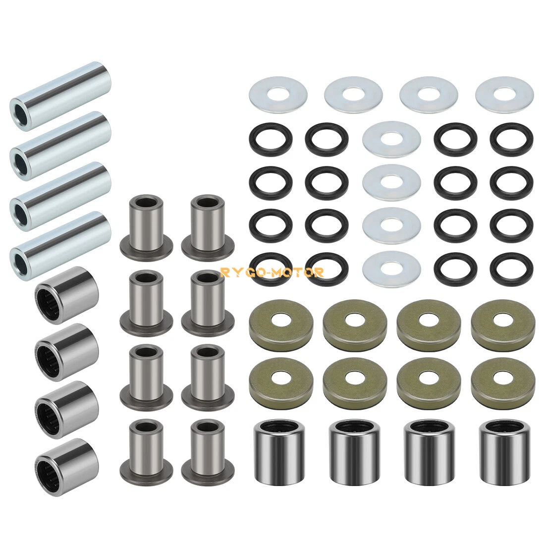 Set of 2 Front Upper & Lower A-Arm Bushing Seal Kits for Kawasaki KFX400 (2003–2006)