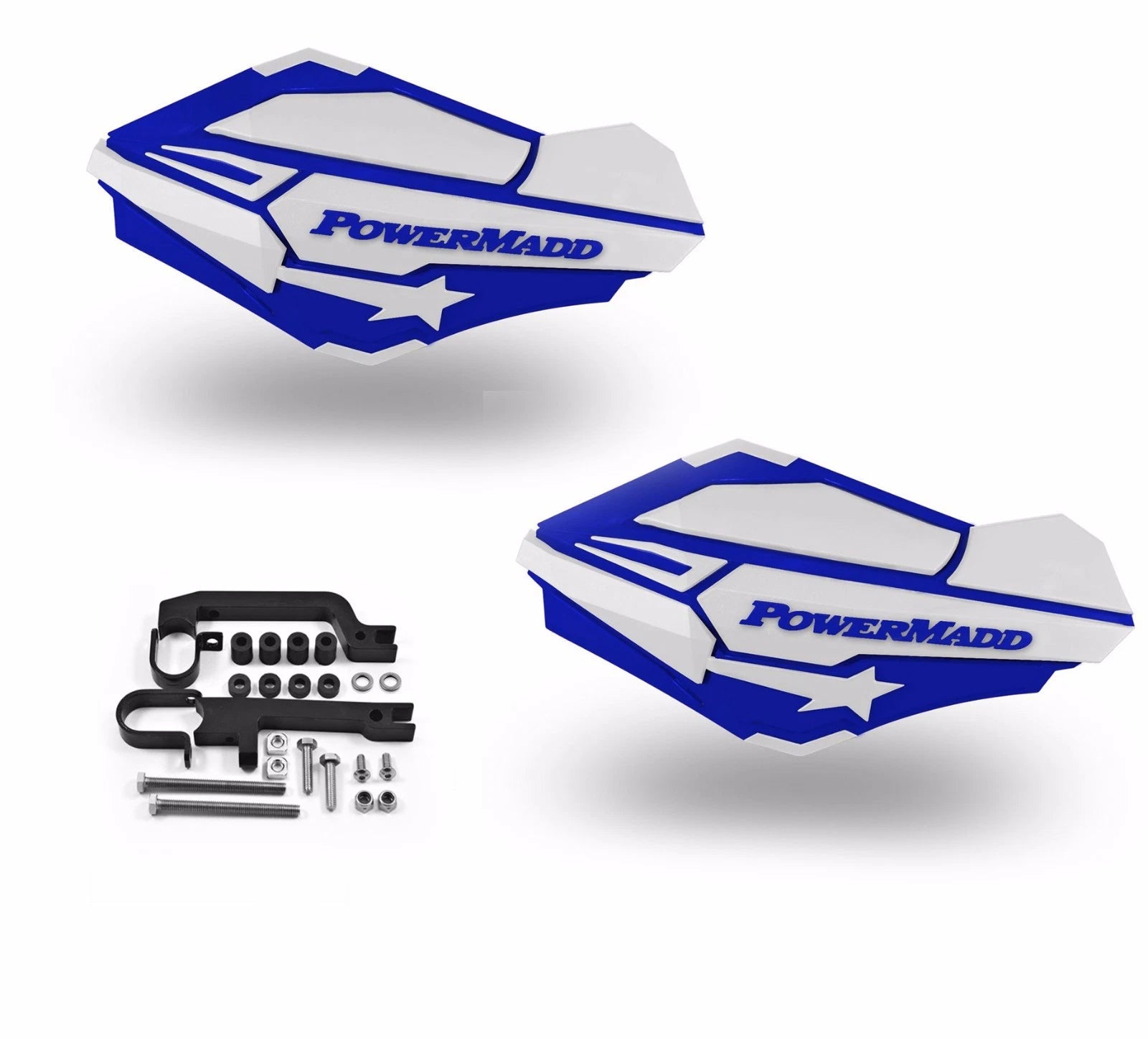 Powermadd Sentinel Handguards for Ski-Doo Summit (2000–2023) - Blue/White