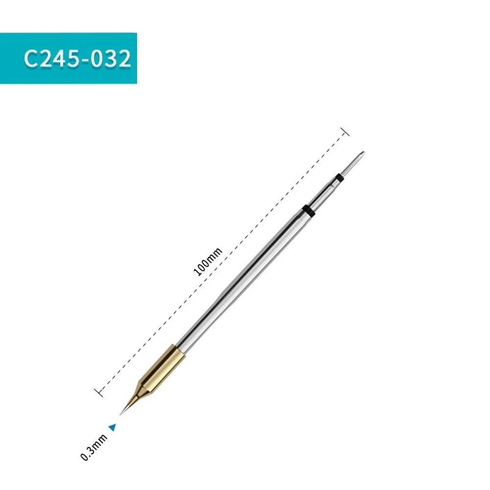High Conductivity Straight Tip for JBC C245 Soldering Station (Copper, Gold)