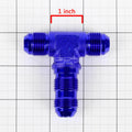 8AN AN-8 Male on Run Female Bulkhead Flare Tee Fitting for Fuel/Oil