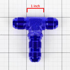 8AN AN-8 Male on Run Female Bulkhead Flare Tee Fitting for Fuel/Oil