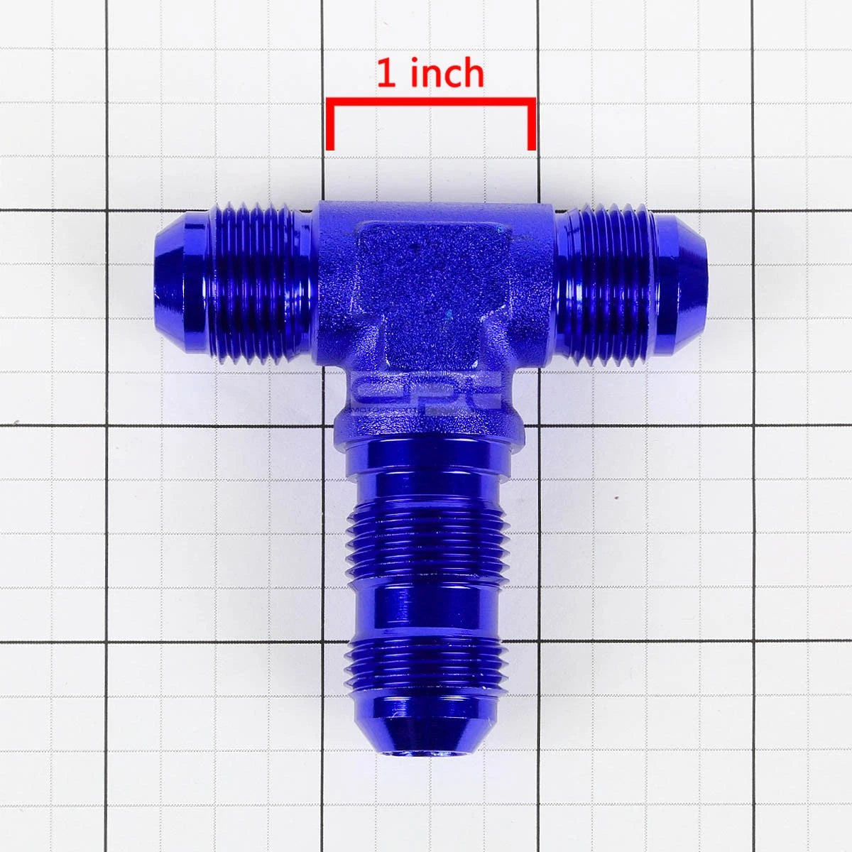8AN AN-8 Male on Run Female Bulkhead Flare Tee Fitting for Fuel/Oil