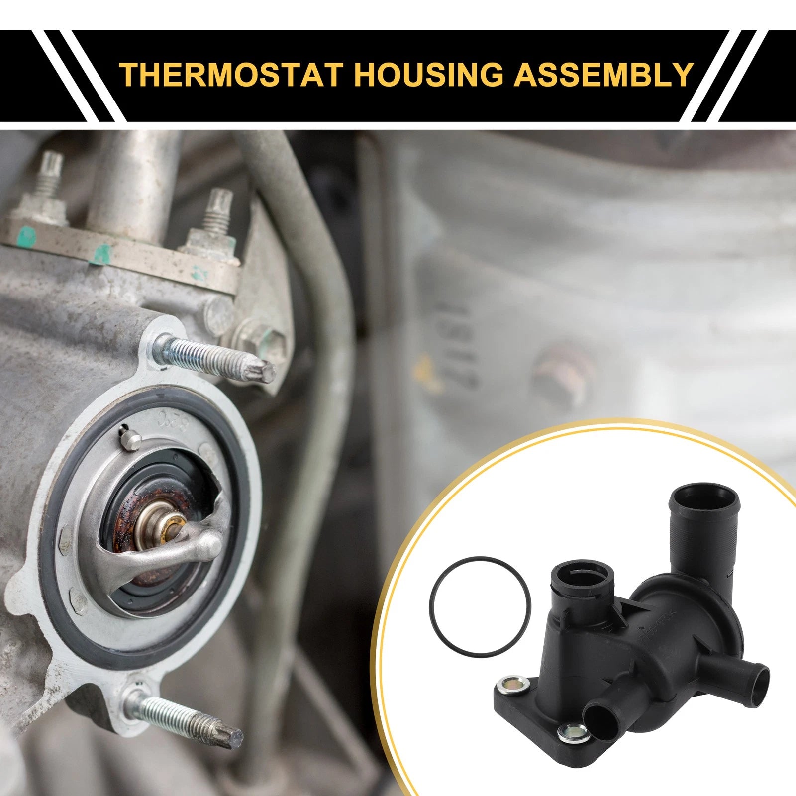 Engine Coolant Thermostat Housing Assembly for Kia Picanto (2004–2010)