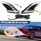 LED Fog Light Daytime Running Light DRL with Turn Signal for Honda Accord (2023–2023)