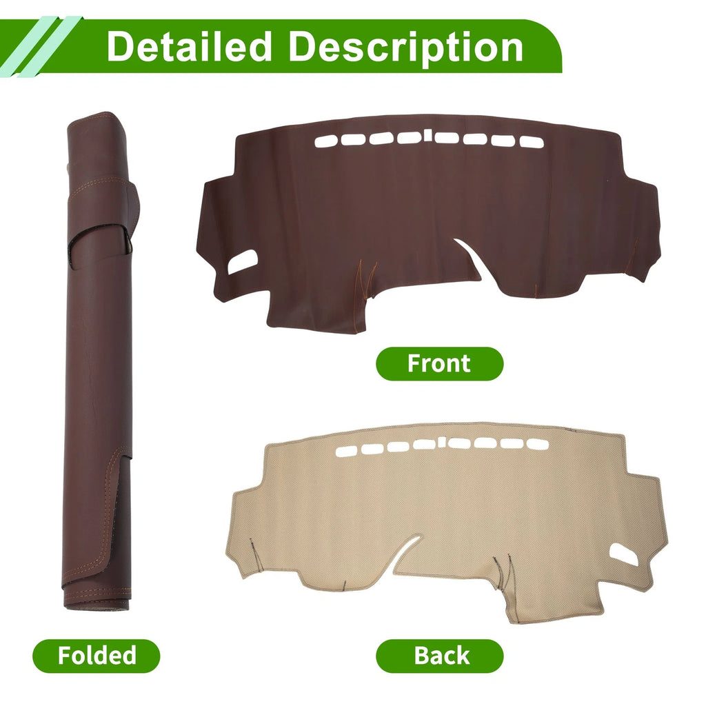Dashboard Cover Mat for Honda Fit Jazz (2014–2019) Brown