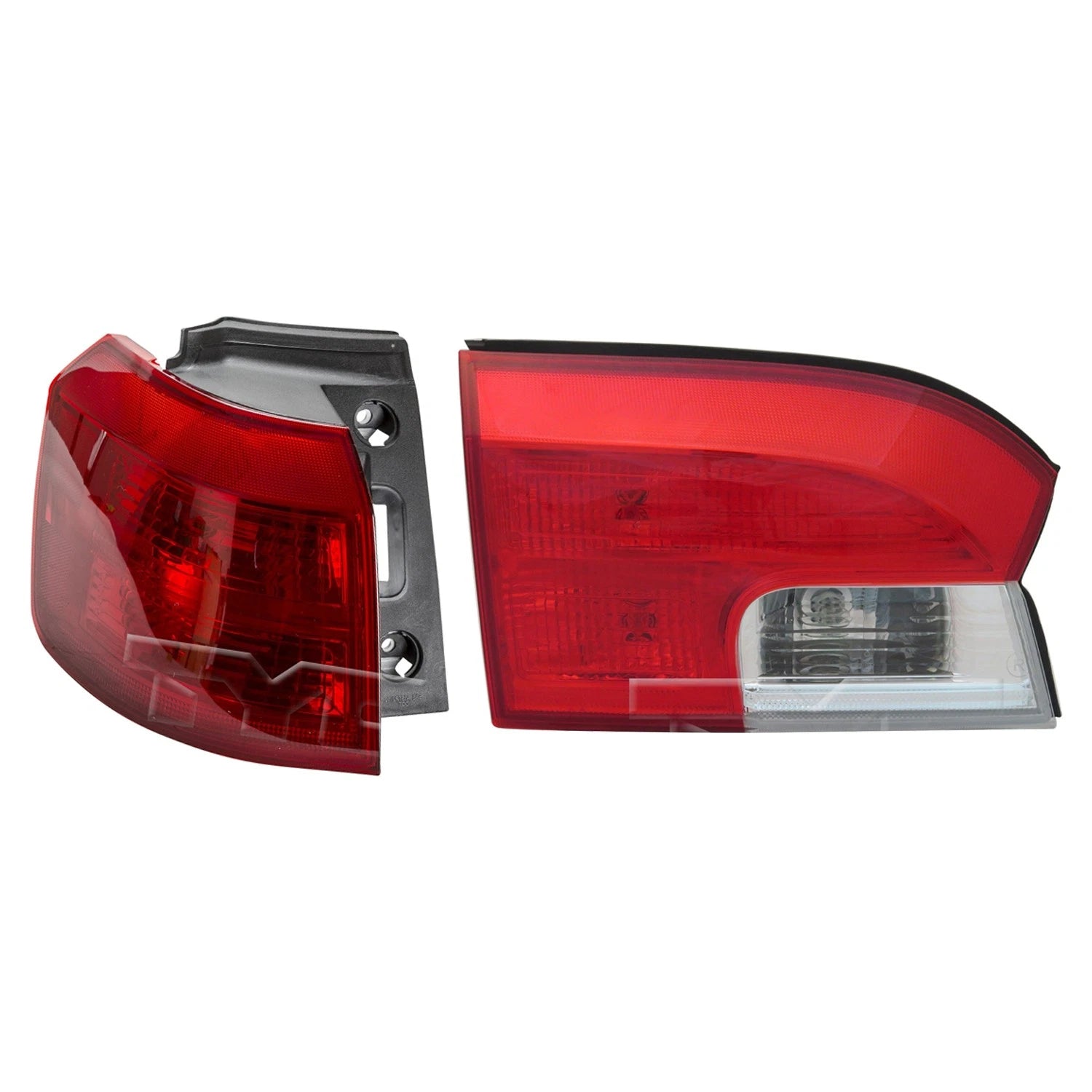 Set of 2 TYC Driver Left Inner Outer Tail Light Lamp Assembly for Terrain (2010–2017)