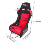 Racing Bucket Seat with Stainless Bracket Mount