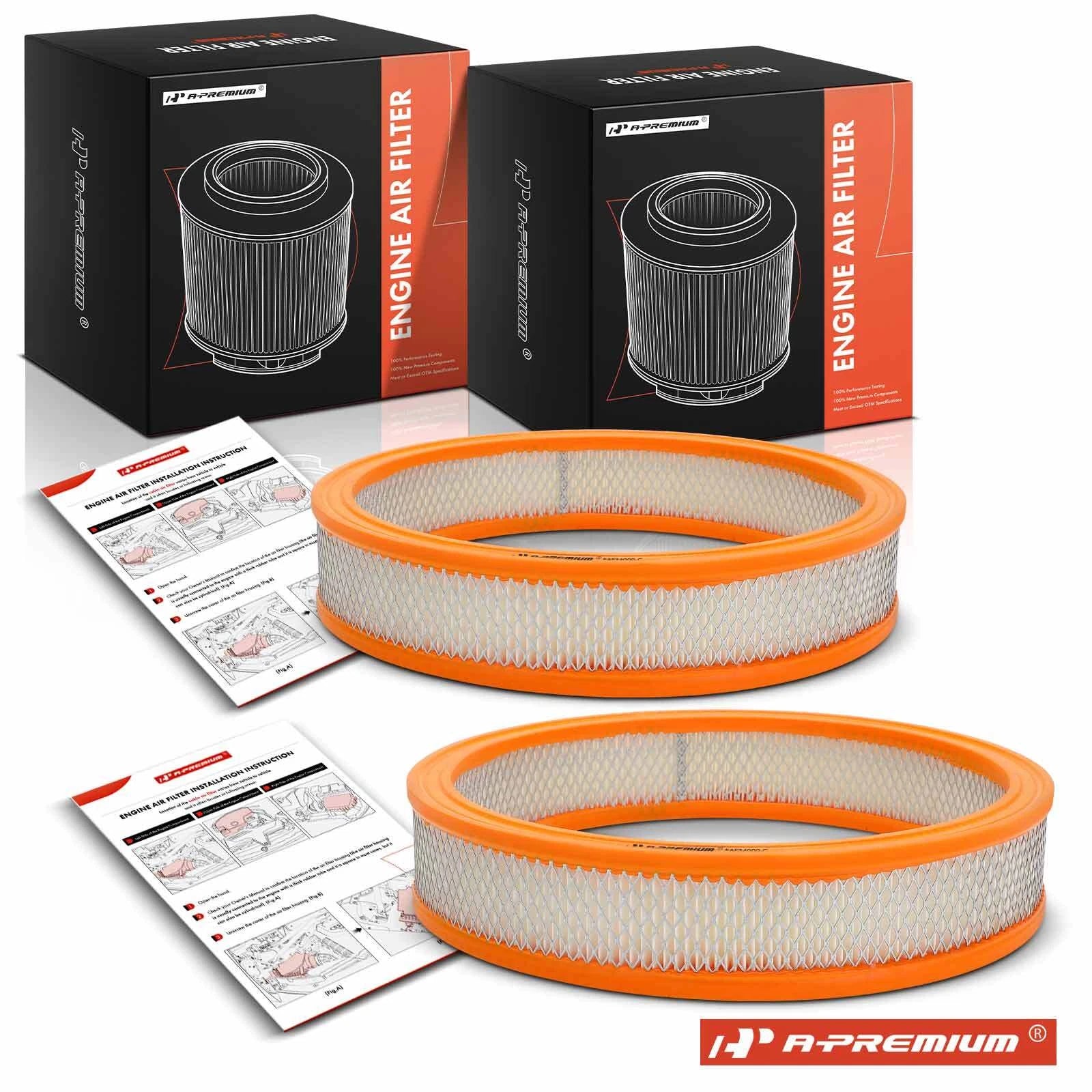 2X Engine Air Filter for Lincoln Continental, Mercury Marquis (1973–1978)