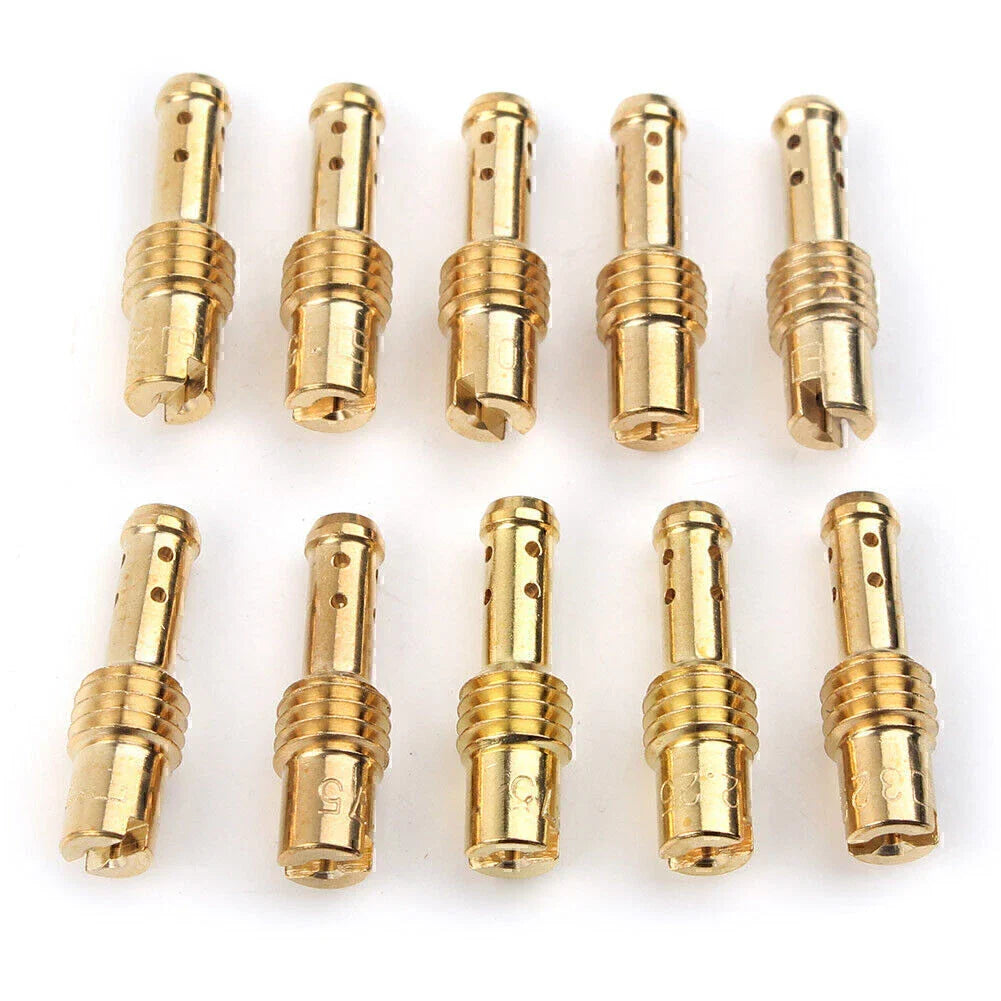 10 Pcs Carburetor Pilot Jets 8 Bleed Holes for Mikuni VM TM TMX