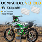 Radiator Guard Shield Louver Vent for Kawasaki KX125 KX250 (1997–2005)