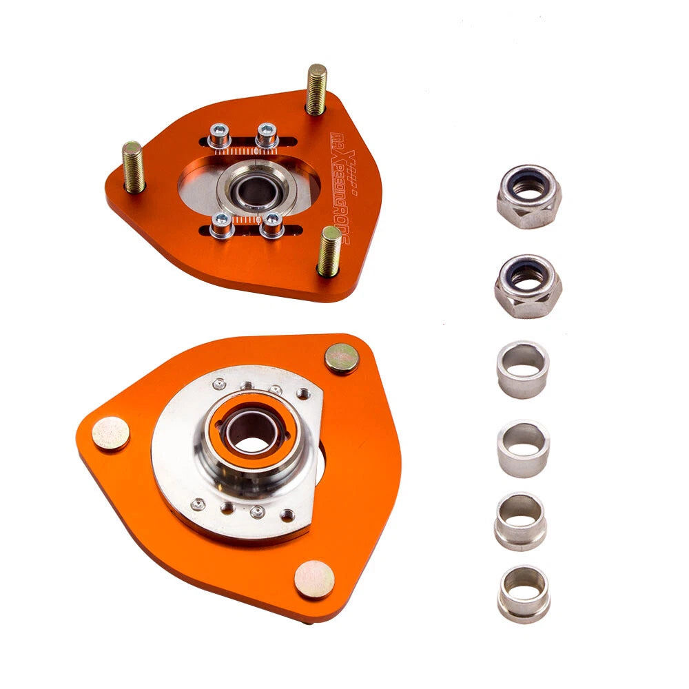 Pair Adjustable Top Hat Mounts for Nissan S13 S14 180SX 240SX (1994–1998)
