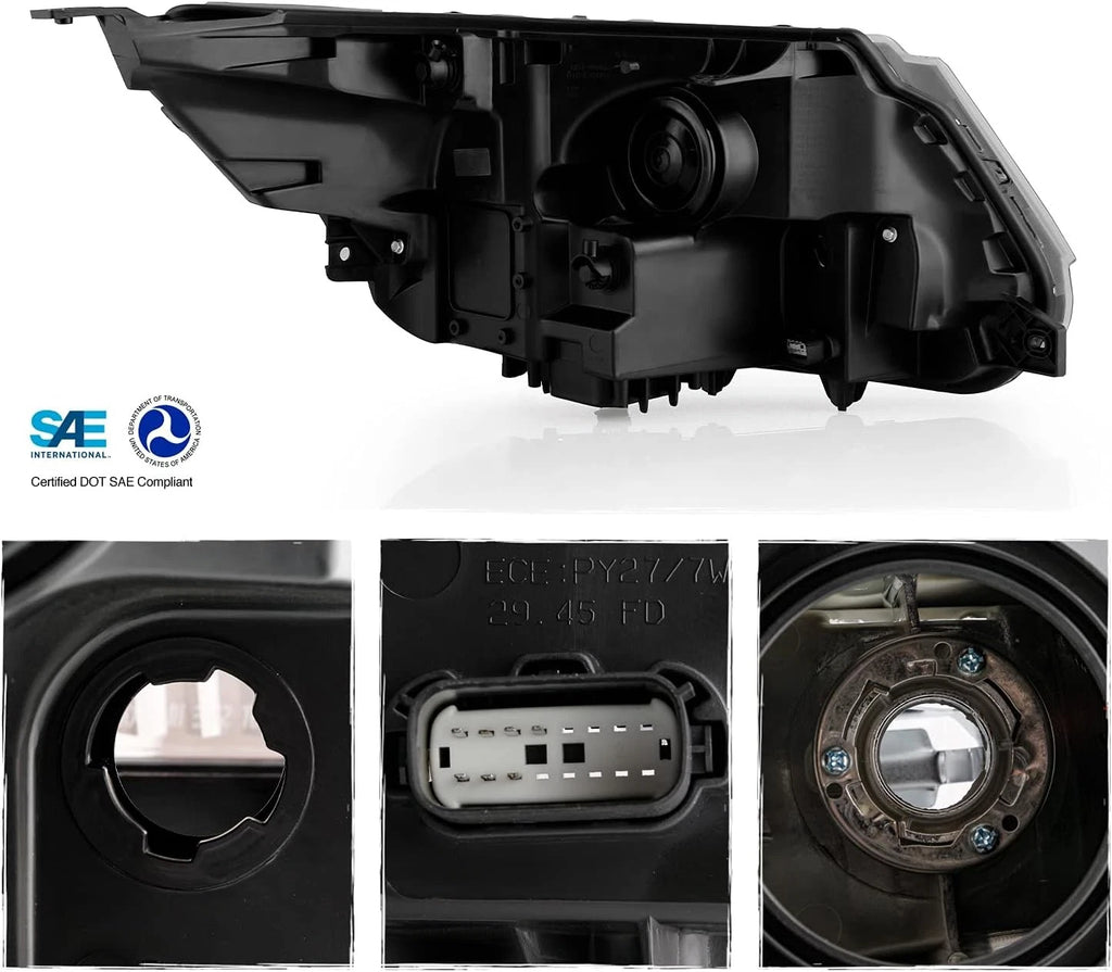 LED DRL Headlight for Ford Explorer Limited/XLT/Platinum (2016–2019) Left