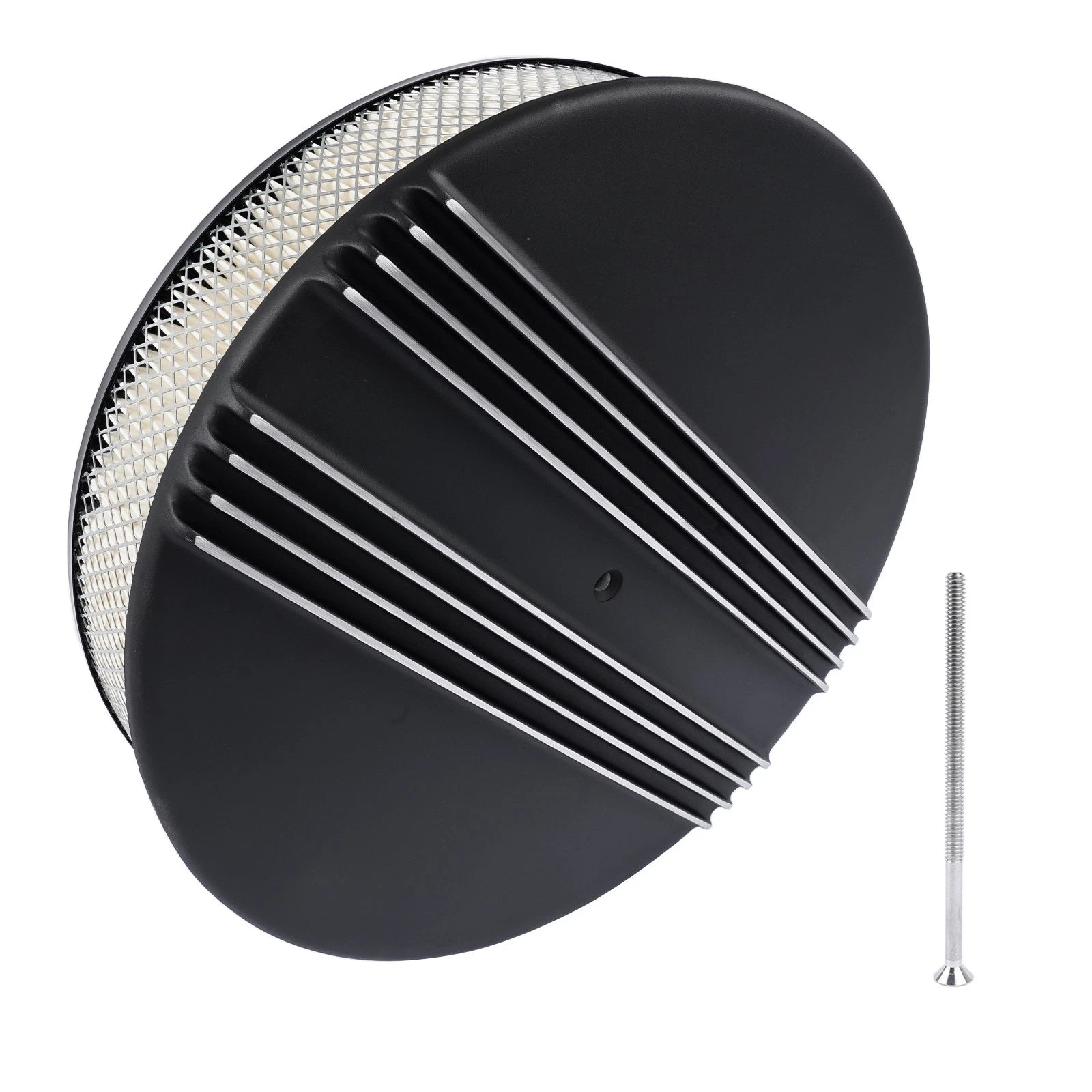 14" x 3" Half Finned Aluminum Air Cleaner for Universal Applications (RHD)