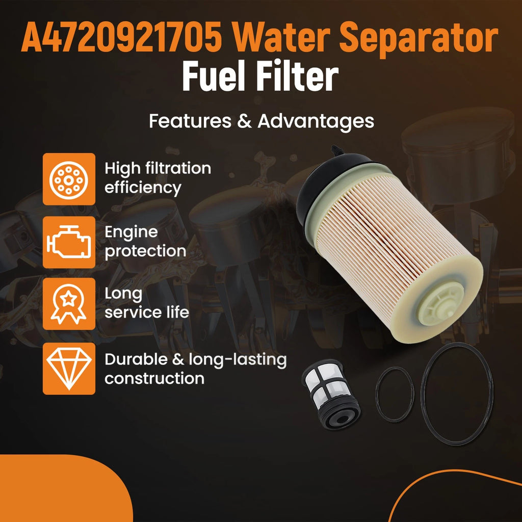 6X Engine Fuel Filter Kit for Detroit Diesel Gen 5 DD13 DD15 (A4720921705)