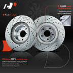 Front Drilled Brake Rotors & Ceramic Pads for Subaru Outback (2002–2005)