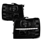Factory Style Headlights for Dodge Ram 1500-3500 (2009–2012) Black Amber