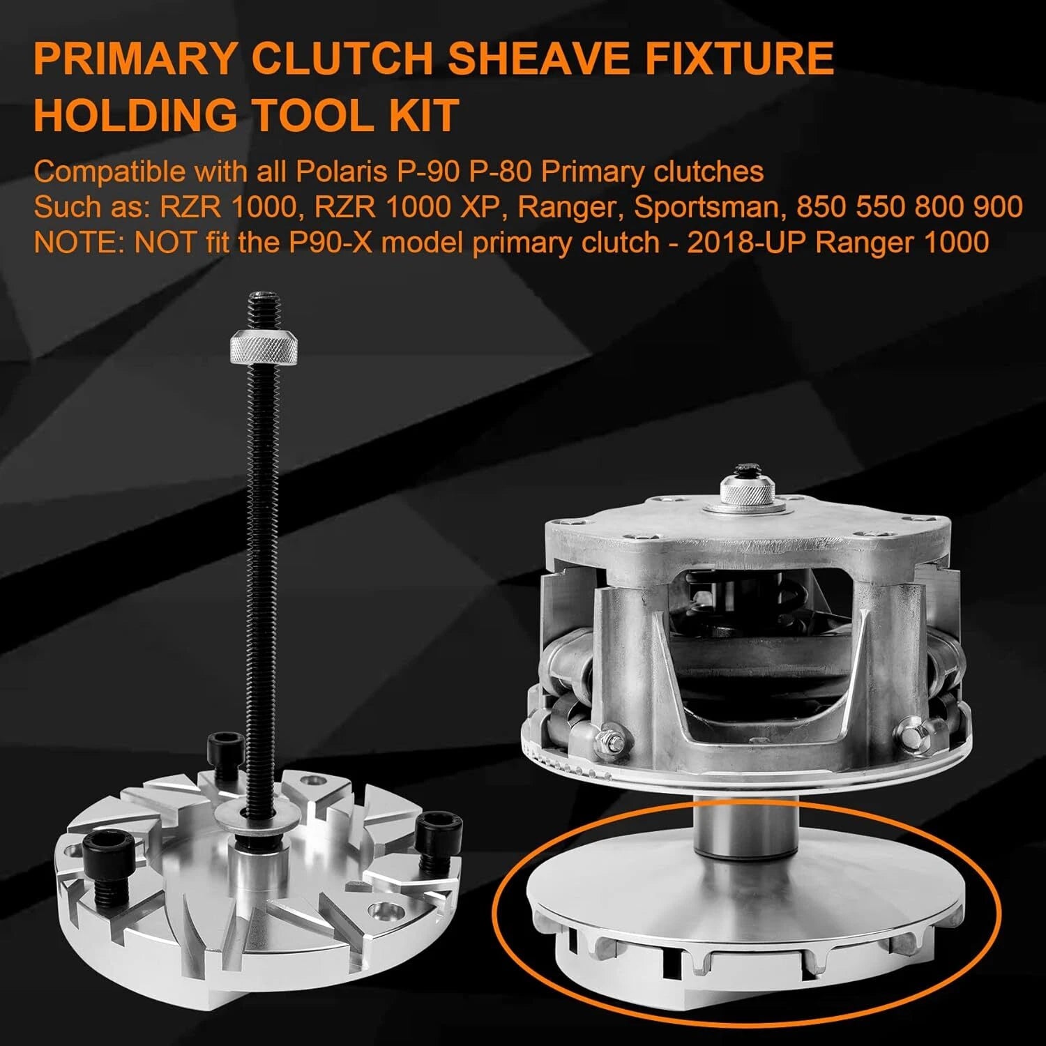 Clutch Fixing Fixture Tool Kit for Polaris RZR Sportsman 570 800 (P85 P90)
