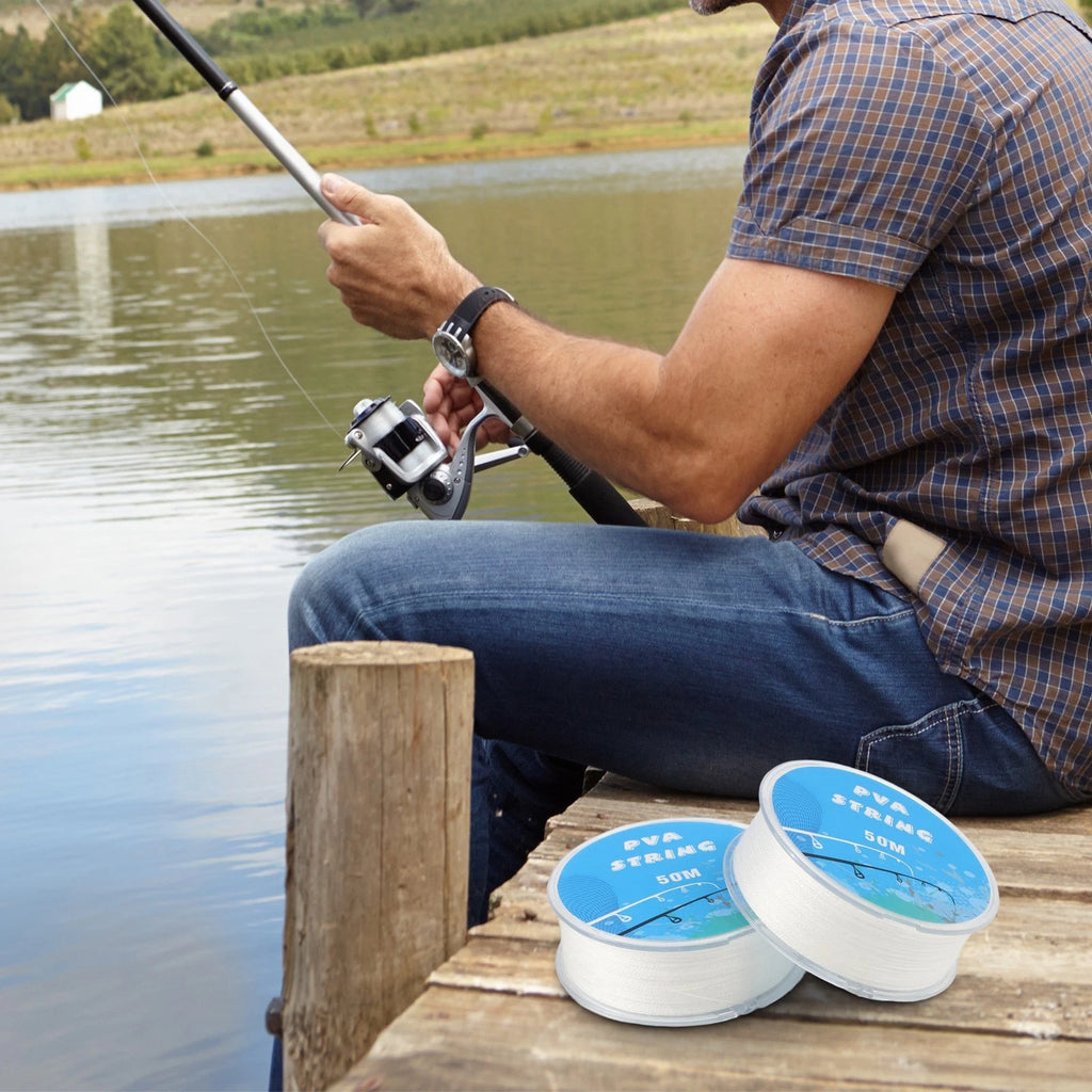 50m PVA Fishing Line for Bait Bags (Quick Dissolving)