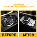 Chrome Multi Media Button Decor Trim for BMW 1 3 4 5 6 X5 X6 (2011–2020)