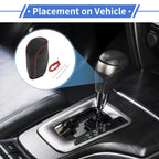 Gear Shift Knob Cover for Hyundai Tucson (2010–2013) Pebbled Black Red