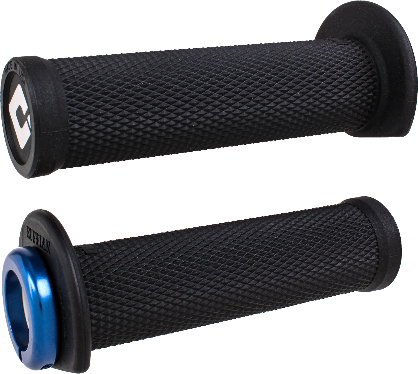 ODI Ruffian Lock-On Grips for ATV/UTV (125mm, Black/Blue)