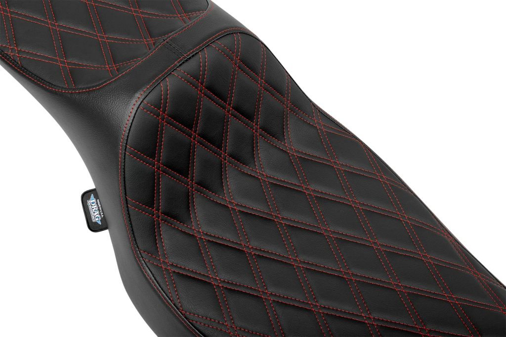 Extended Reach Predator III Seat for Harley-Davidson (2000–2023) - Red