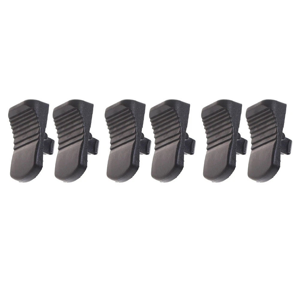 Set of 6 Black Plastic Switch Buttons for GWS6/8 100/125 FF03 100A