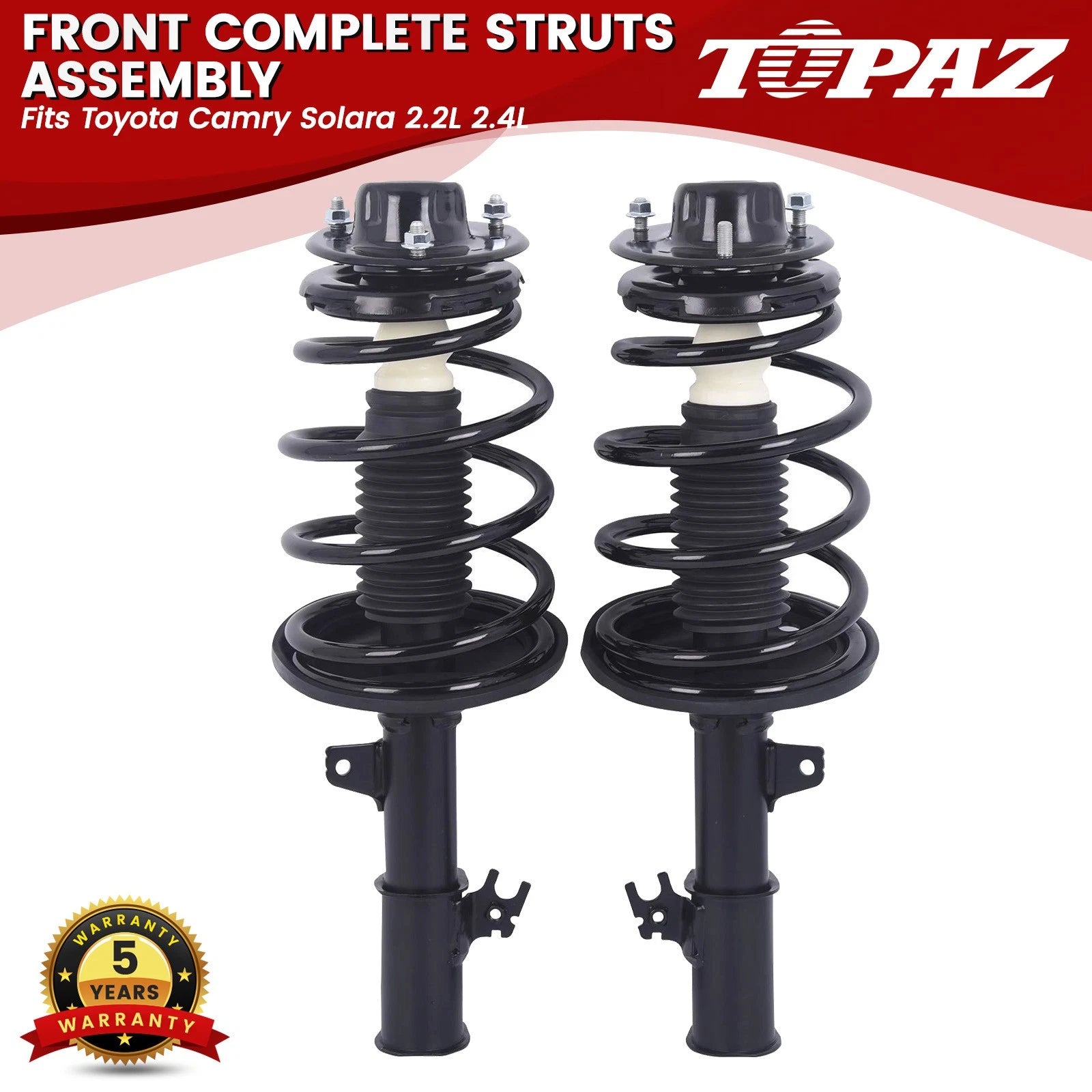 Front Pair Struts Shocks Assembly for Toyota Camry Solara (1999–2003)